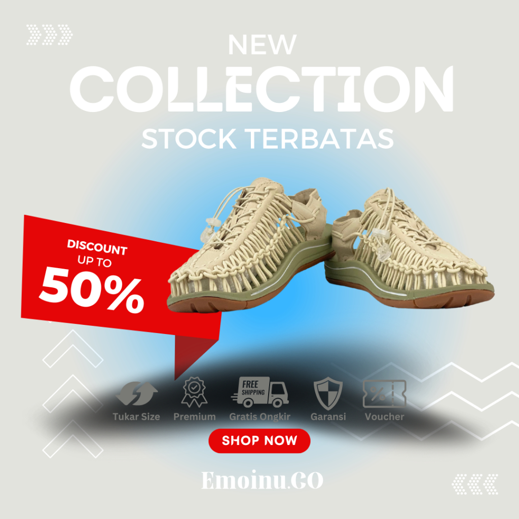 EMOINU - Sepatu Sandal Wanita/Pria | Sendal Gunung Tali/Karet | Outdor/Hiking 100% Import | Bisa COD