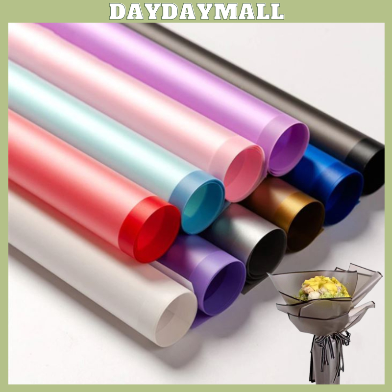 

Flower Wrapping Paper Transparan List Kertas Buket Bunga Korea Cellophane KB05