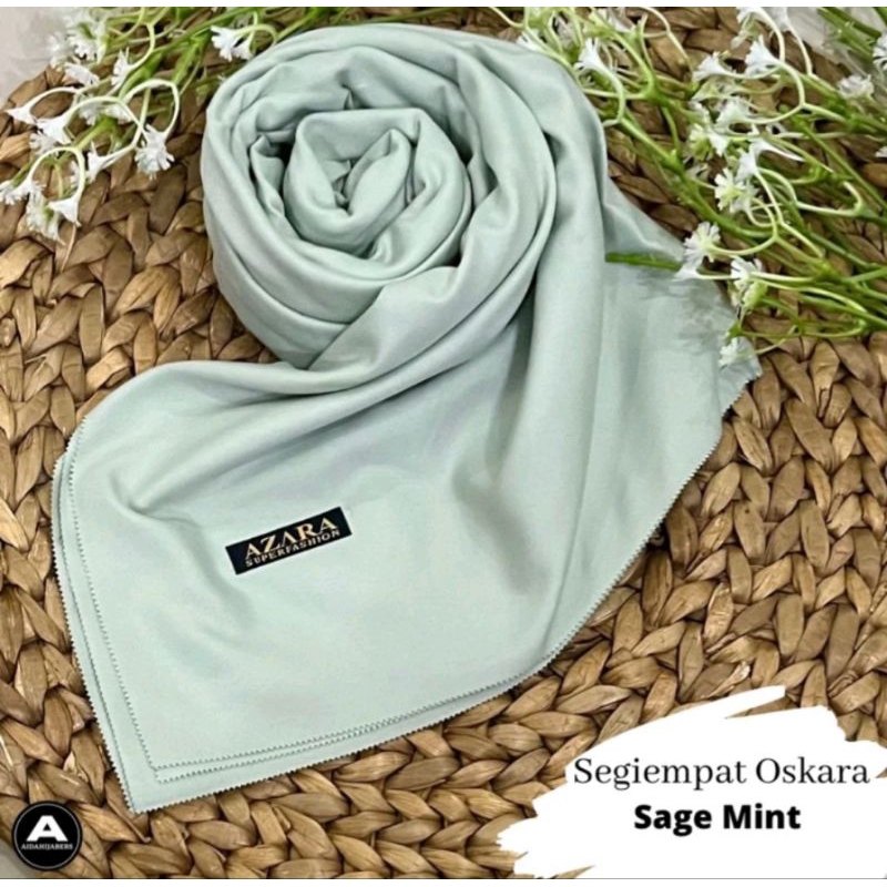 hijab segiempat azara polos