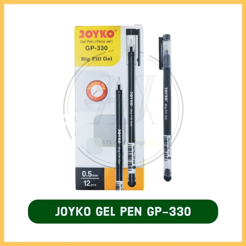 

Pulpen Joyko GP-330 Big Fill Gel Hitam 0.5 (PCS)