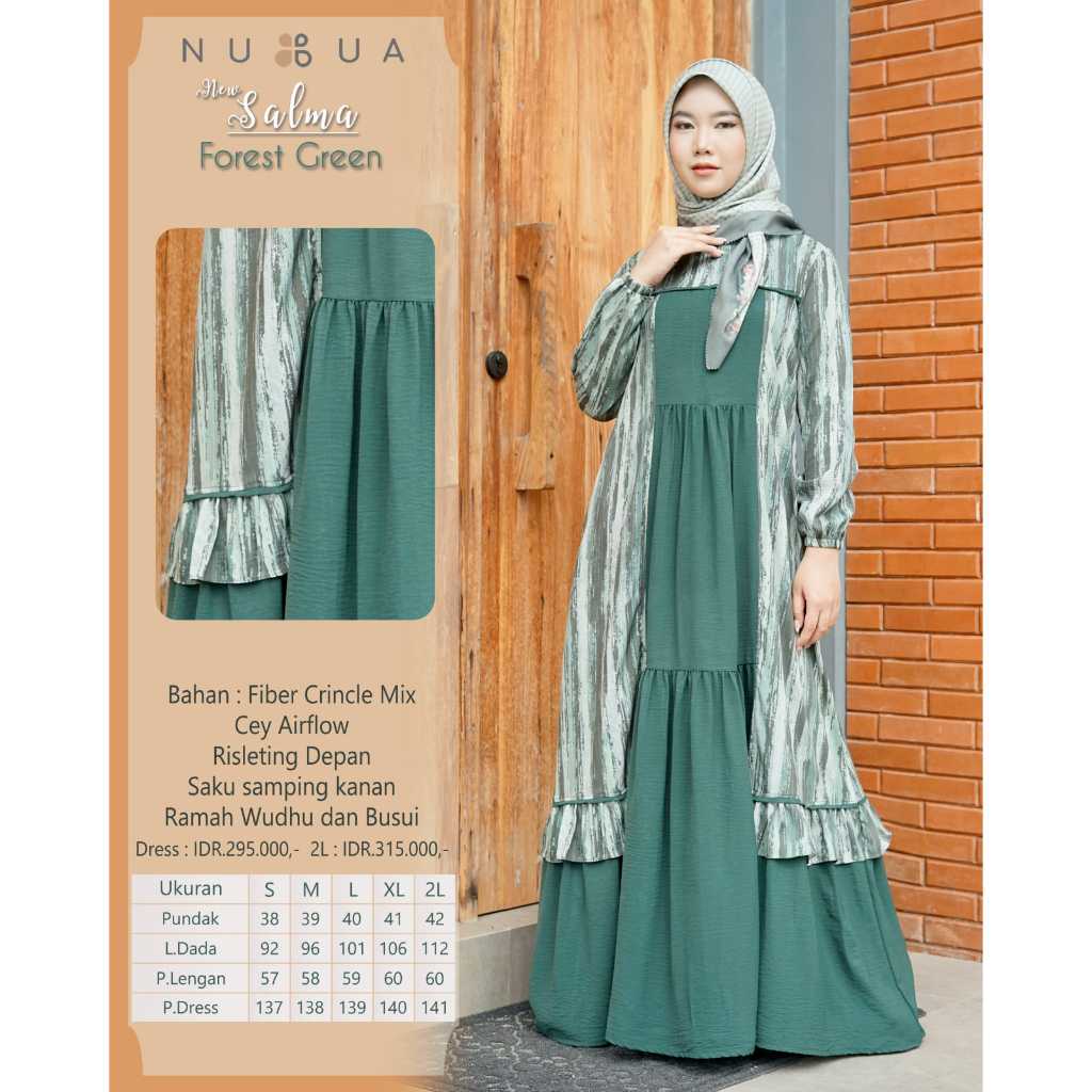 Gamis Nubua New Salma Dress Muslimah Terbaru