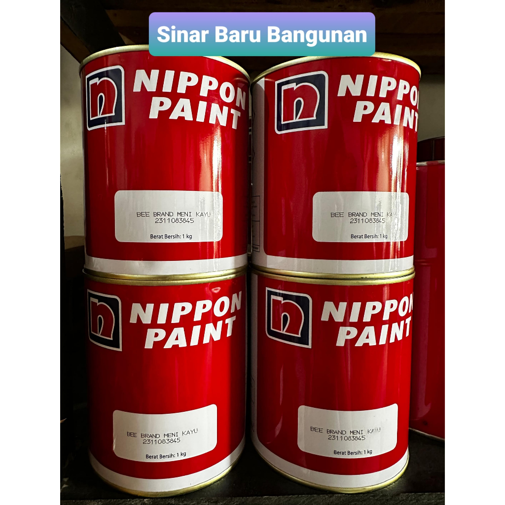 NIPPON PAINT Bee Brand Meni Kayu / Cat Dasar Kayu @1kg