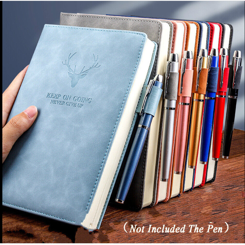 

Buku Catatan Harian Notebook Diary Cover Kulit 180 Lembar A5