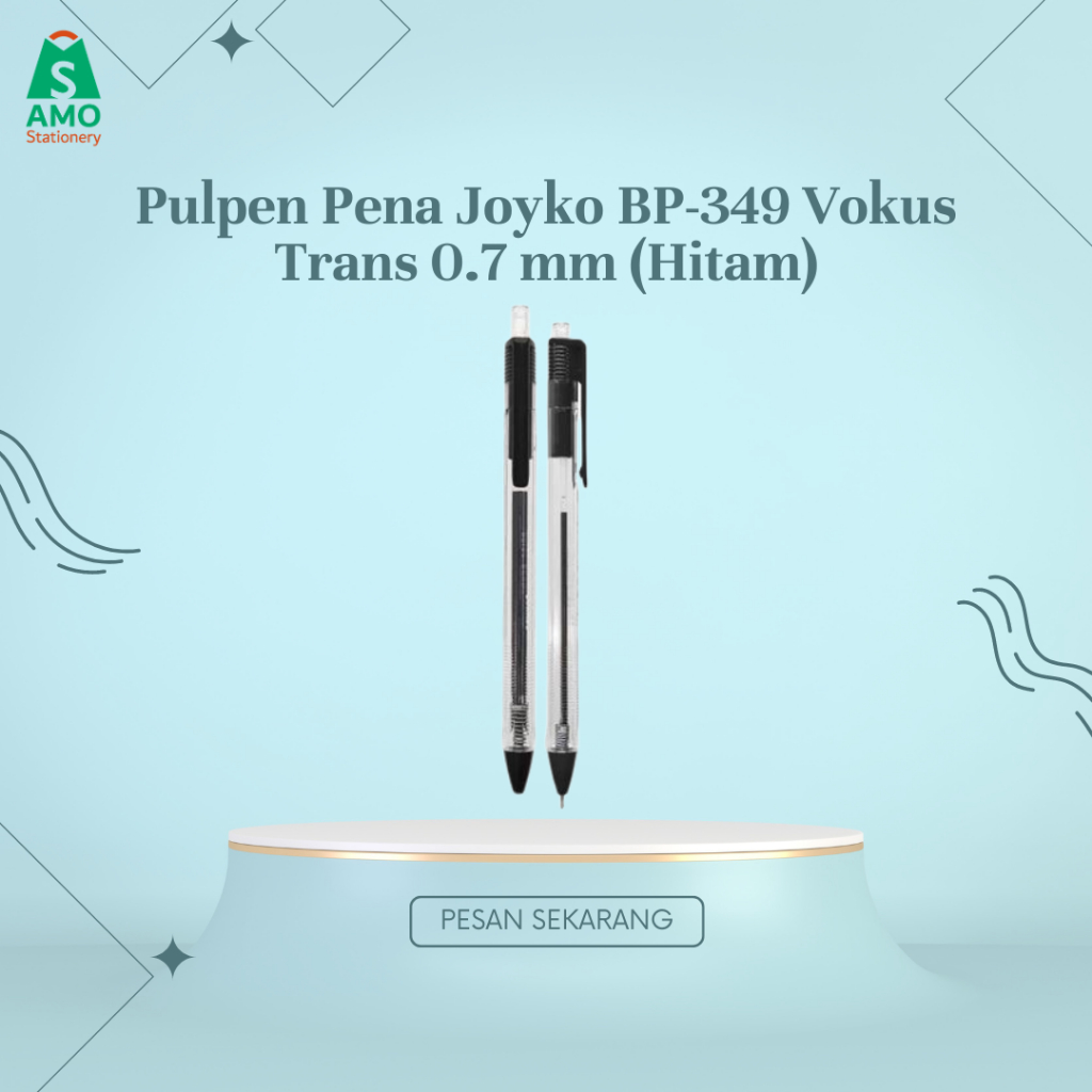 

Pulpen Pena Joyko BP-349 Vokus Trans 0.7 mm (Hitam)