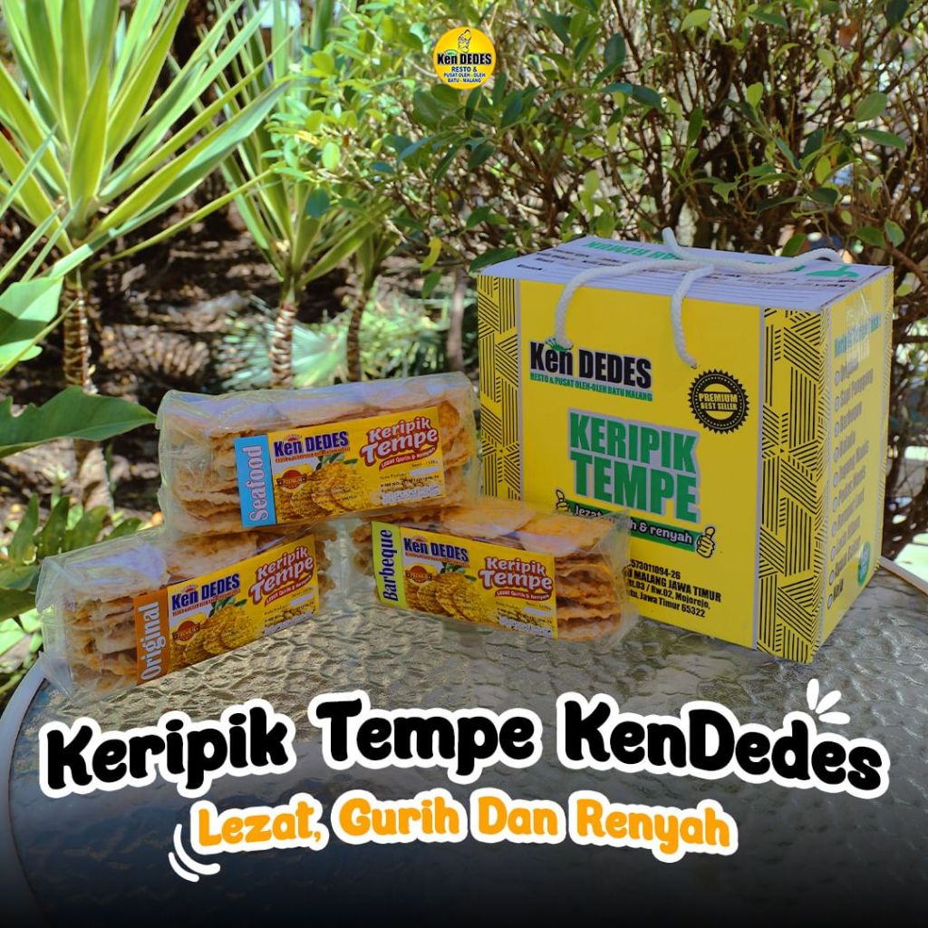 

Kendedes Paket Hemat 6 pcs Keripik Tempe Berbagai Rasa Original Keju Sapi Panggang Seafood 170 gram