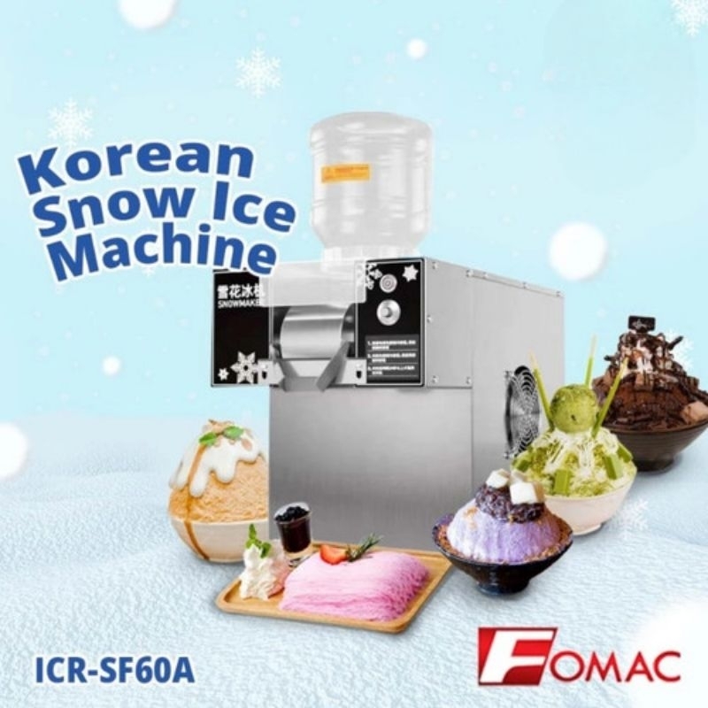 KOREAN SNOW ICE MACHINE MESIN ES SALJU KOREA FOMAC ICR SF60A SF ICRSF 60 ICRSF60 SF60 A 60A ICRSF60A