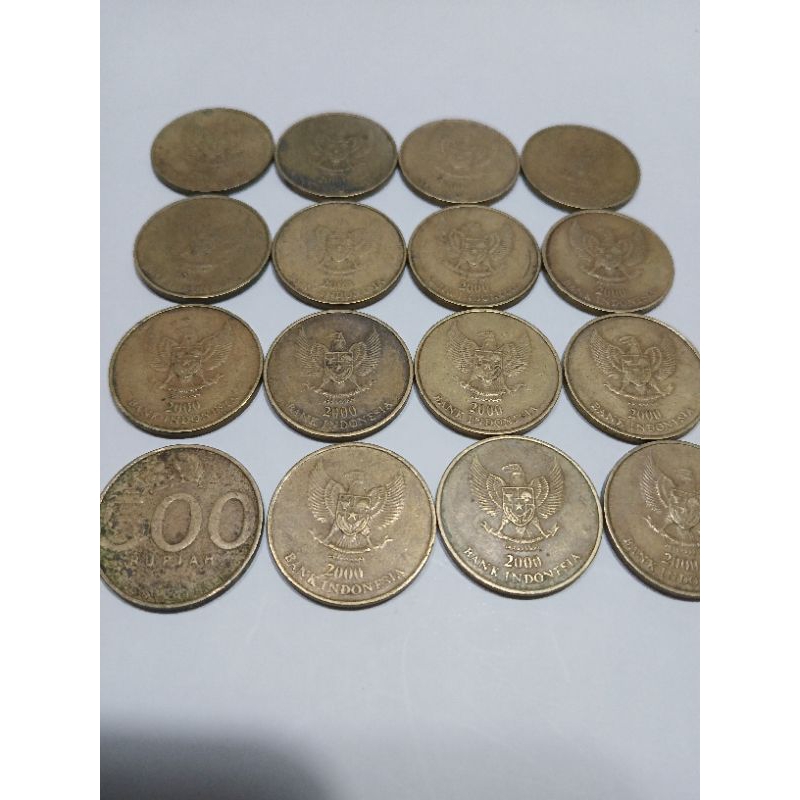 Uang Koin Benggol kuno 500 rupiah taun 2000