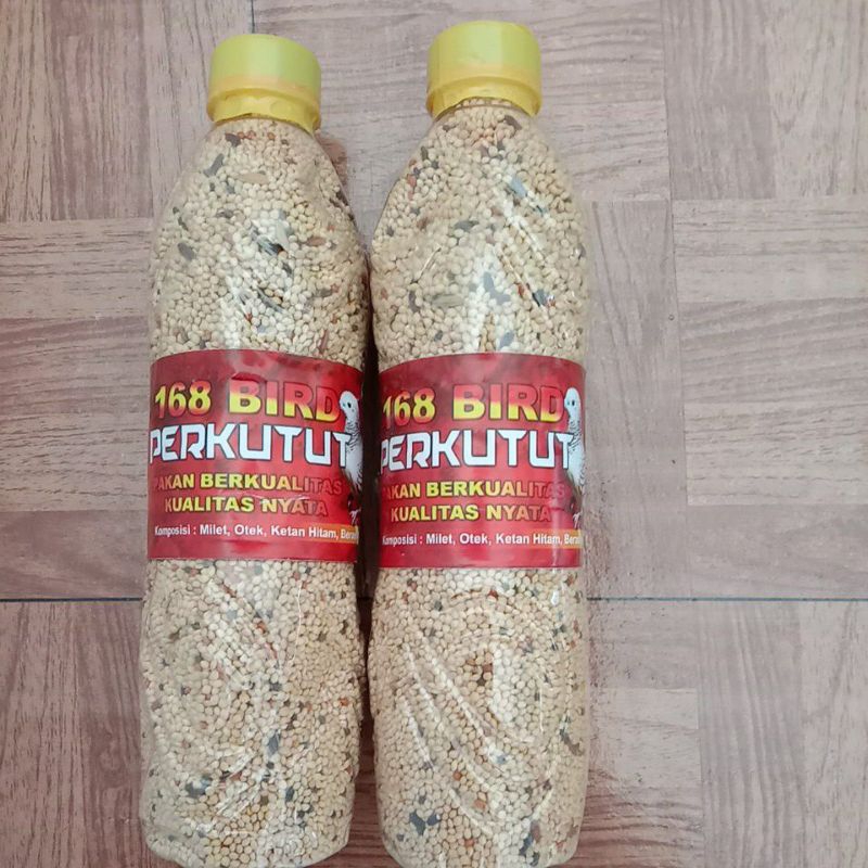 pakan burung perkutut / 168 bird perkutut/ pakan burung berkualitas / pakan burung botol