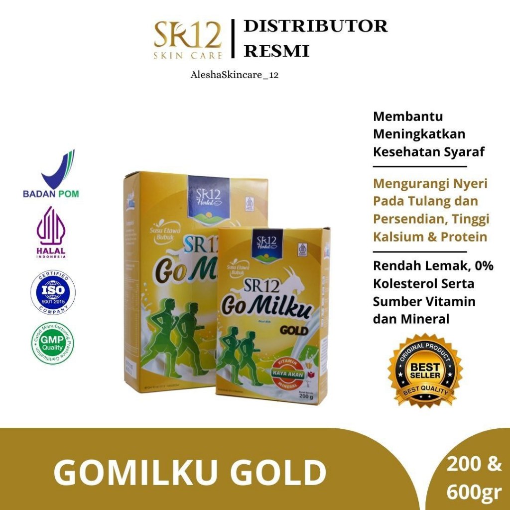 

GOMILKU GOLD + SUSU KAMBING ETAWA + TANPA GULA + RENDAH LEMAK + TINGGI KALSIUM