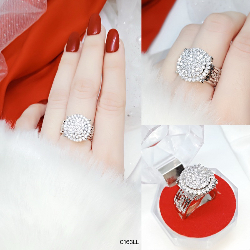 Cincin titanium wanita mewah C162-163 LL
