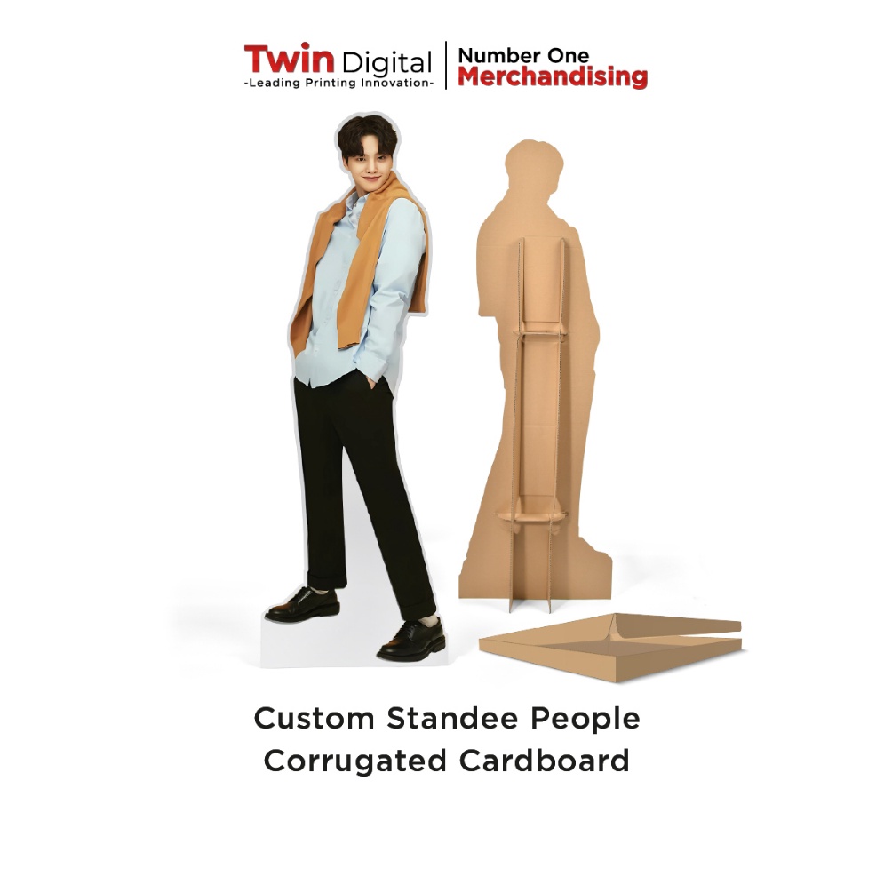 KODE G49R Twindigital Standee Custom Real Size Human Standee Figure Besar Cetak Standing Kpop Anime 
