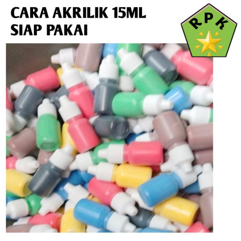 

Cat akrilik 15ml cat tanah liat, batu, topeng, kertas,sterafoam, kayu dll