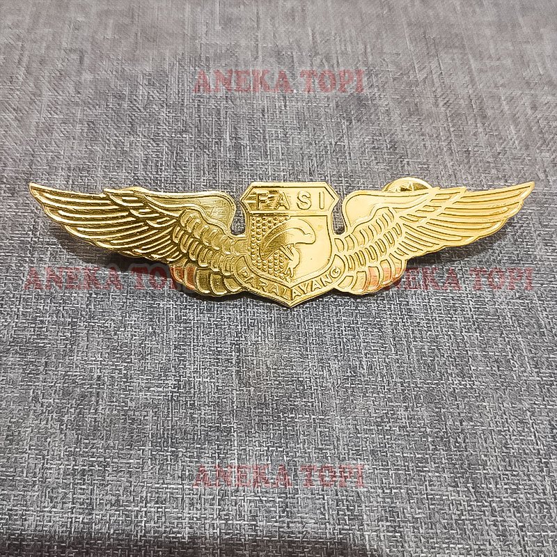 Pin Wing Fasi Paralayang Wing Logo Fasi Paralayang Warna Gold - Aneka Topi