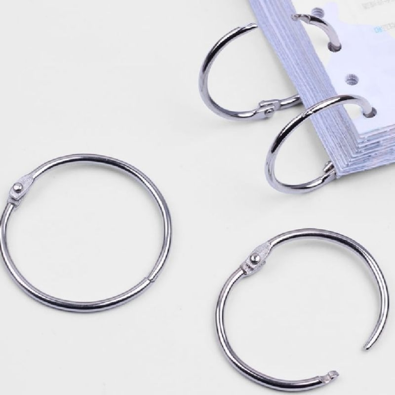 

Ring Scrap book Ring Binder Ring Buka tutup ukuran diameter dalam 1.5cm, 2cm, 2.5cm, 3cm, 3.5cm dan 4cm