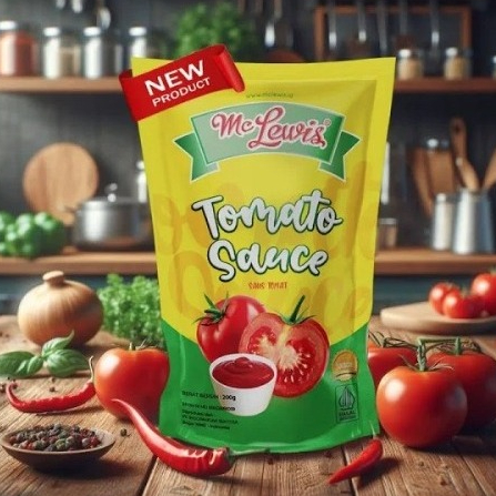 

Saus Sambal Extra Pedas (Hot) Mc Lewis/Saus Tomat Mc Lewis Pouch Kemasan 200gram