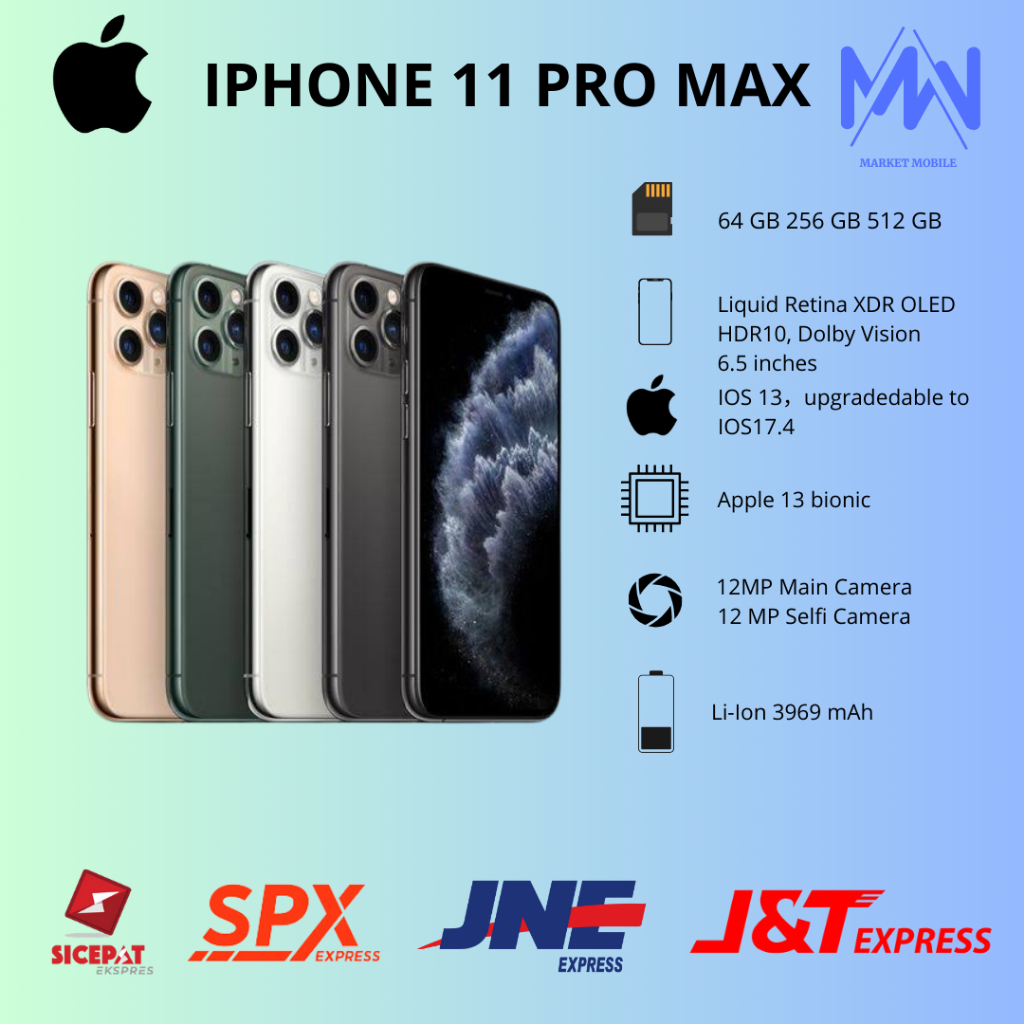 IPhone 11 Pro Max Second Hp Iphone 11 Pro Max Seken/Bekas grosir