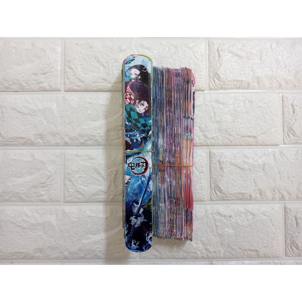 

Grosir 50 Pcs Mainan Gelang Penggaris/Gelang Lipat/Gelang Bisa Dulung Motif Demon Slayer