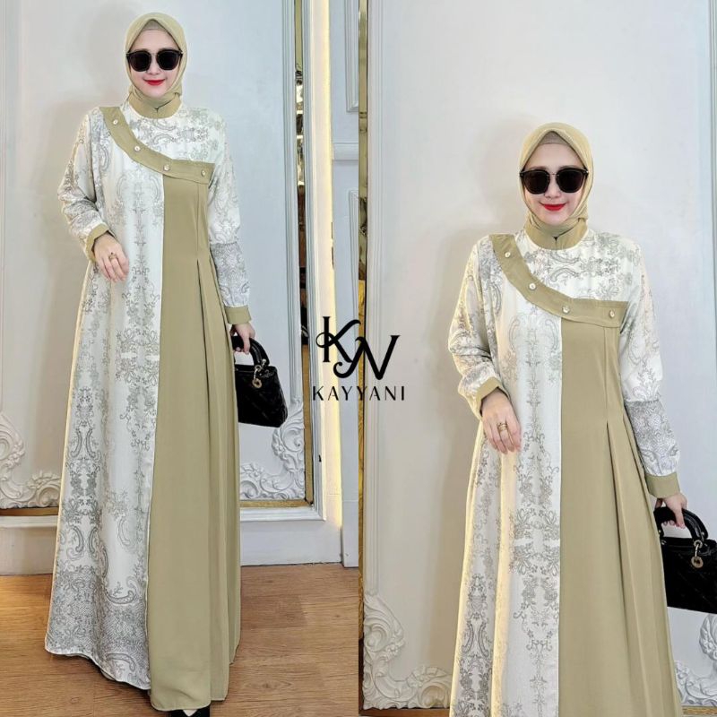 (p1a+) KAYANI NAZRA ALMEERA SAFIKA Baju Dress Wanita Mulimah Nazra Dress By Kayyani. Nazra Sha