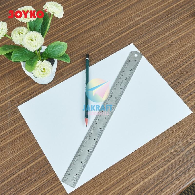 

(1 Pcs) Penggaris Besi JOYKO RL-ST30 Angka Huruf Cetak Grafir Laser Stainless Steel Ruler Panjang 30 Cm Kokoh Murah Anti Karat