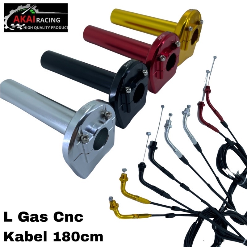 Gas Spontan 2 kabel Akai Premium L Gas Cnc Original Universal Semua Motor