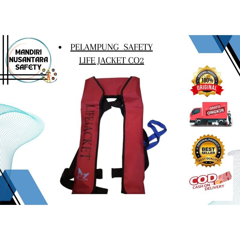 LIFE JACKET MARLIN PELAMPUNG CO2 / LIFE JACKET INFLATABLE/ Life Jacket Marlin Co2