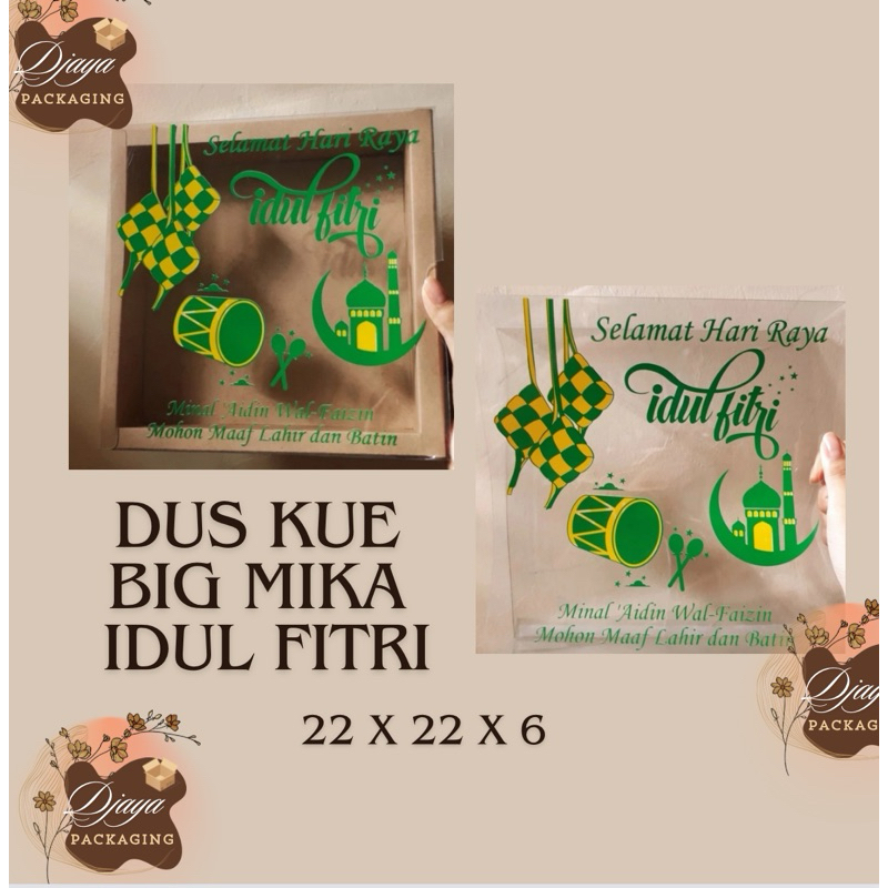

Dus Kue Big Mika Idul Fitri Ketupat 22x22x6