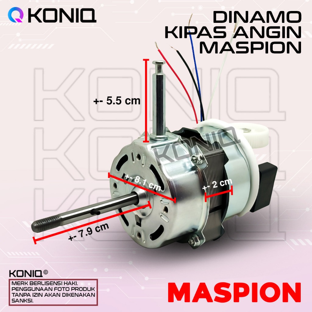 MOTOR - DINAMO - KIPAS ANGIN MASPION BERDIRI / DINDING / TEMBOK