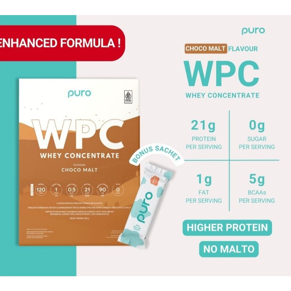 PURO WPC WPRO Whey Protein Concentrate 1,2 kg