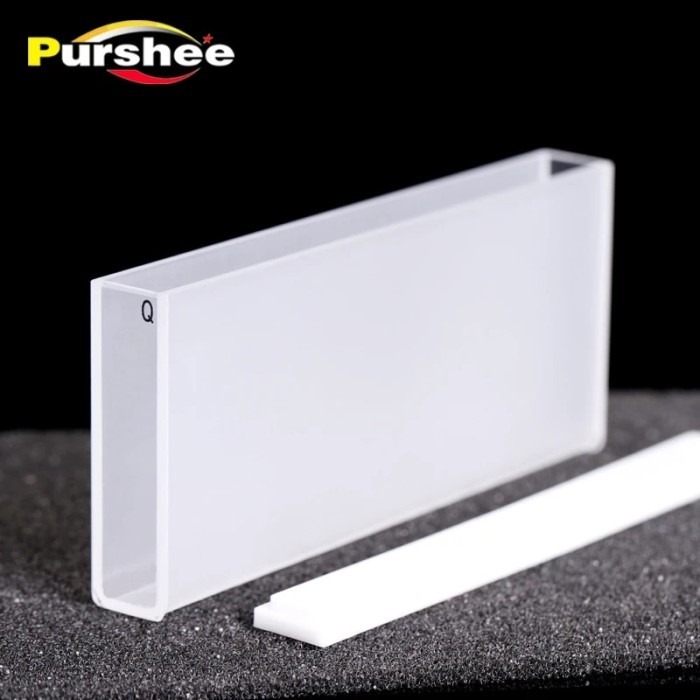 Quartz Cuvette With Lid(100Mm)/Quartz / Kuvet 10 cm kuarsa