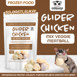 ADEWAP GLIDER Frozen Food Mix Veggie Meatball Glider Chicken For Sugar Glider