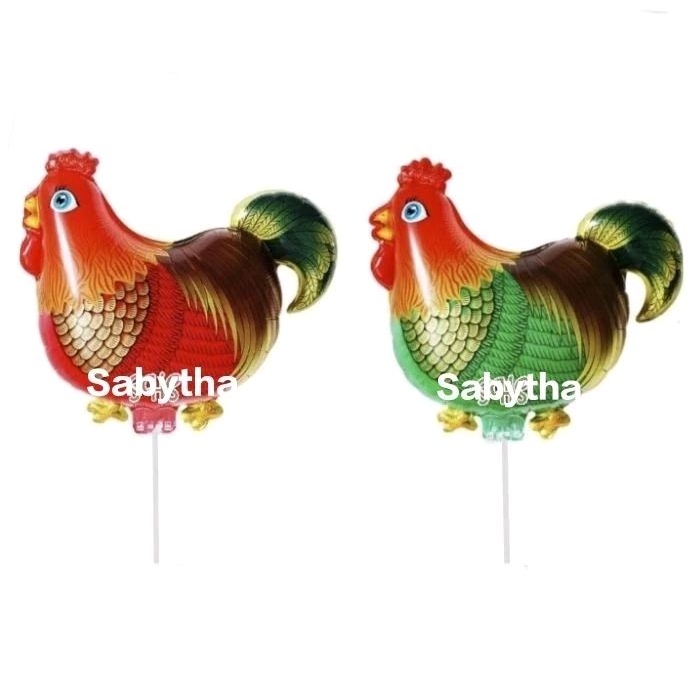 1Pak isi 20pc Balon Stik Ayam Jago + Lampu LED