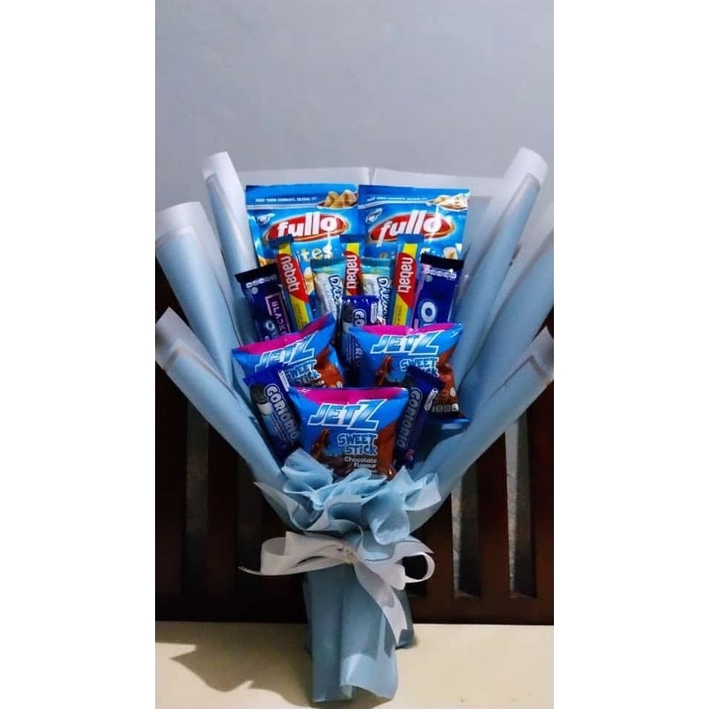 

Buket Snack/Buket Jajan/Buket UlangTahun/Buket Wisuda