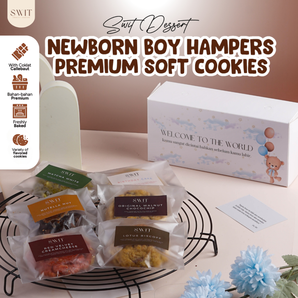 

Hampers Kado Hadiah Baby Bayi Newborn Baru Lahir Soft Cookies Cake Coklat Kue Kering Premium Hampers Hamper Hempers Untuk Lahiran Buat Baby Bayi Boy Girl Cowok Cewek Laki Laki Perempuan Ibu Melahirkan Unik Lucu Premium Estetik Aesthetic by Swit Dessert