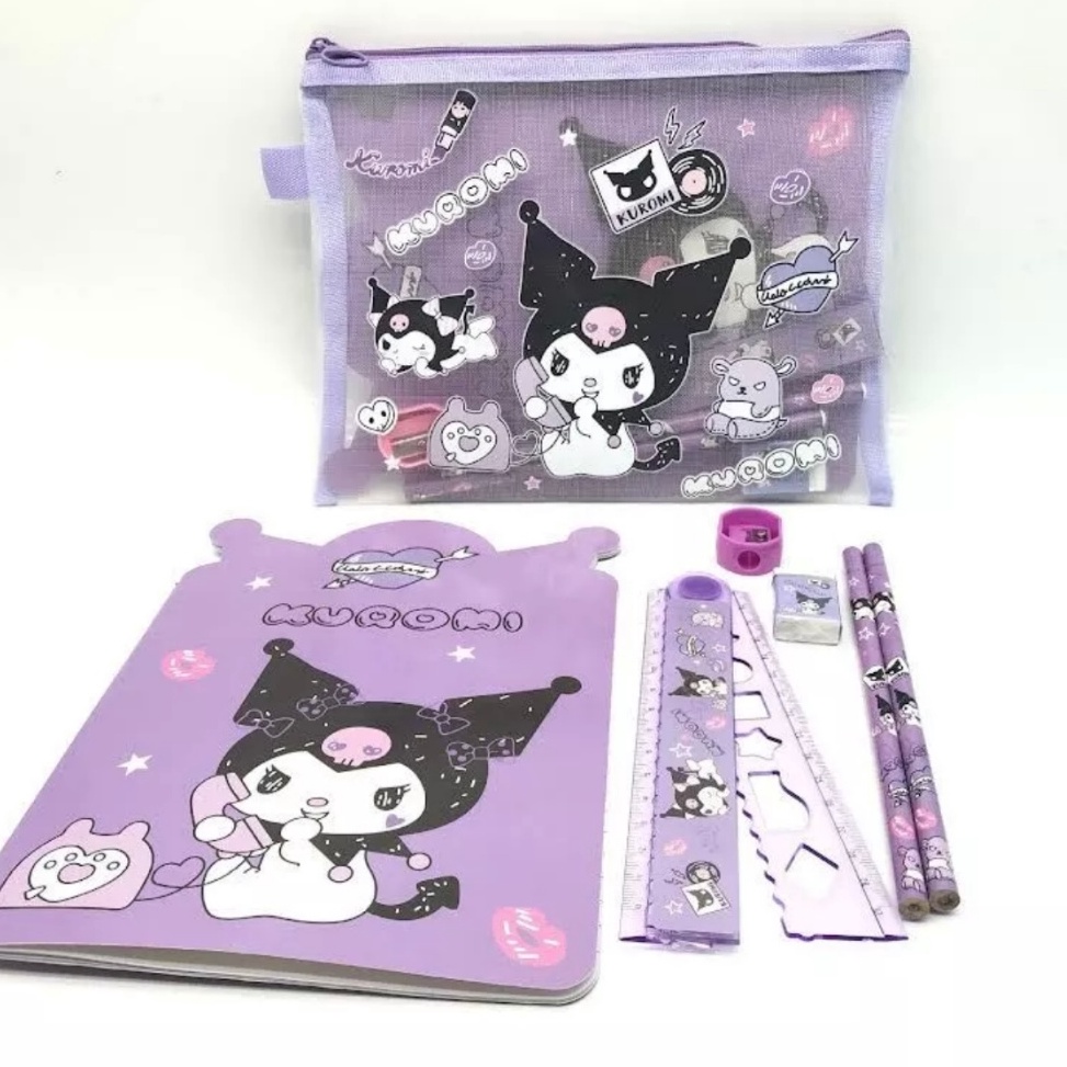 

ART G76V Kotak Pensil Set Sanrio Stationery Set Alat tulis sanrio 7in1