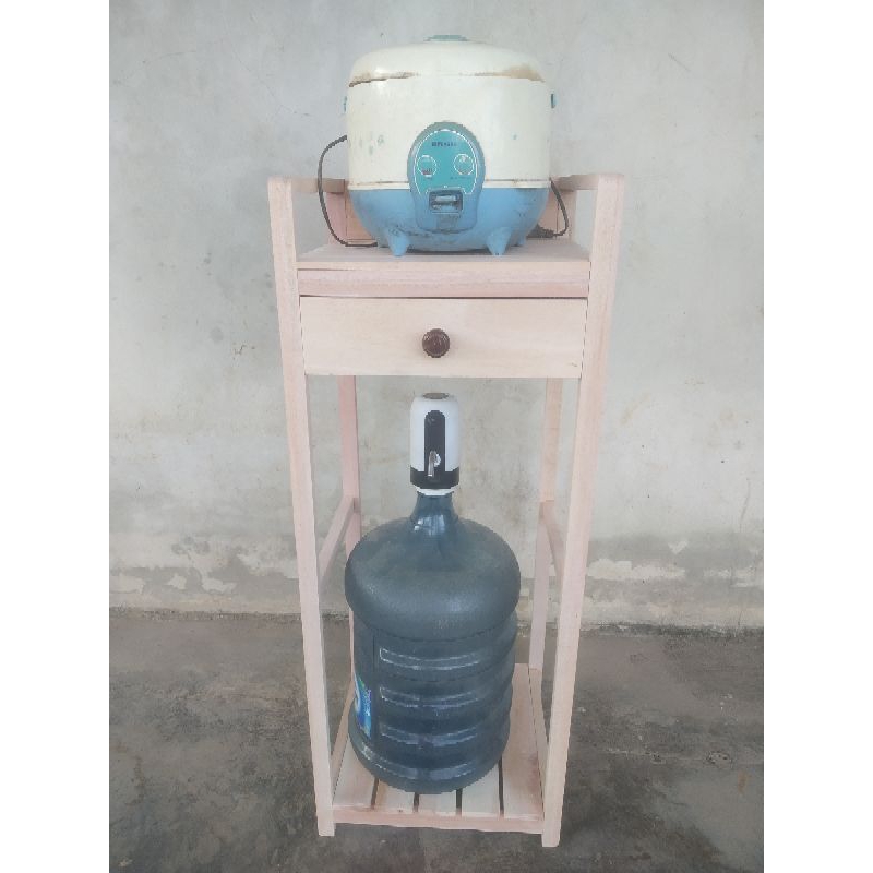 rak serbaguna, T95 L37 rak dispenser dan Magicom,kayu solid kayu mahoni