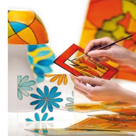 

KODE A8I5 Pebeo Vitrail Cerne Relief Outliner Decorative Kaca Patri DIY