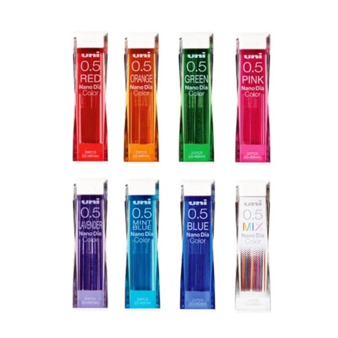 

KODE H6X8 Uni NanoDia 5 mm Color Erasable Lead Mechanical Pencil Refill