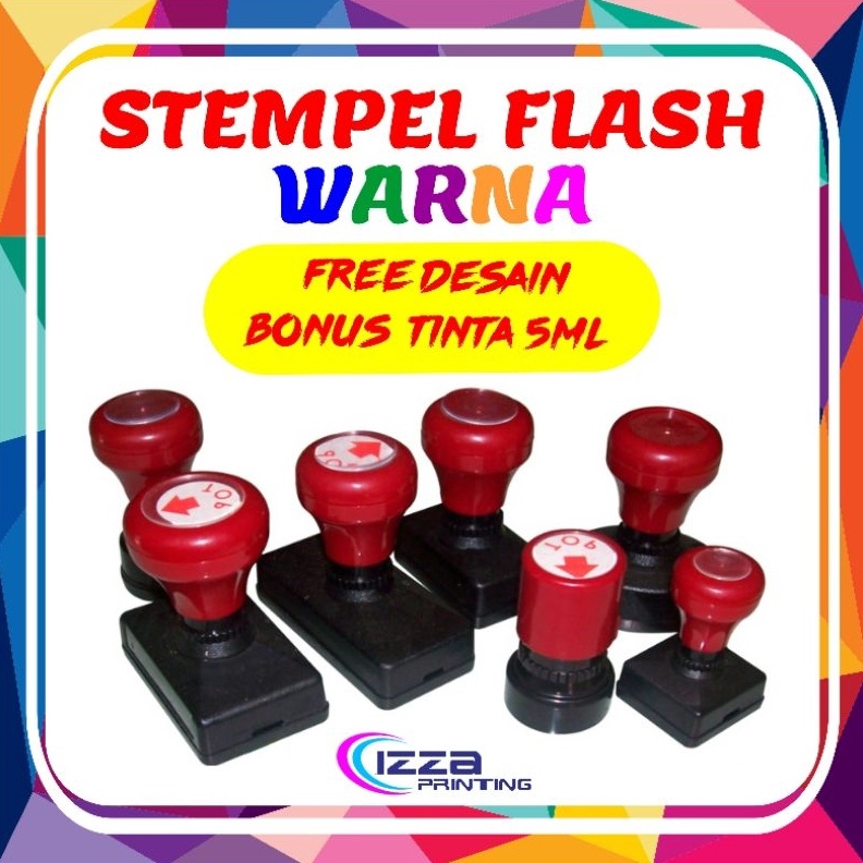 

ART S42H Stempel Flash Palembang 1 WARNA FREE DESAIN FREE TINTA 5 ml