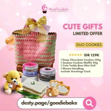 

Goodiebake Cute Gifts - Duo Cookies