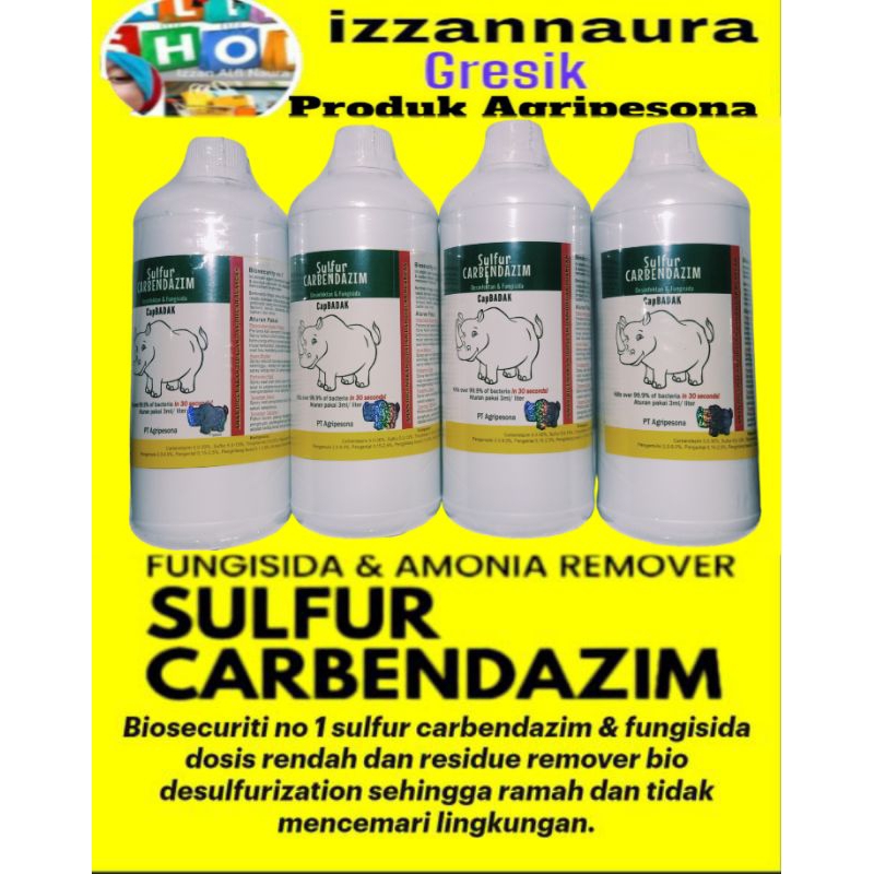 Desinfektan Rhino / Desinfektan Dan Fungisida Cap Badak 1000 ml Agripesona Gresik