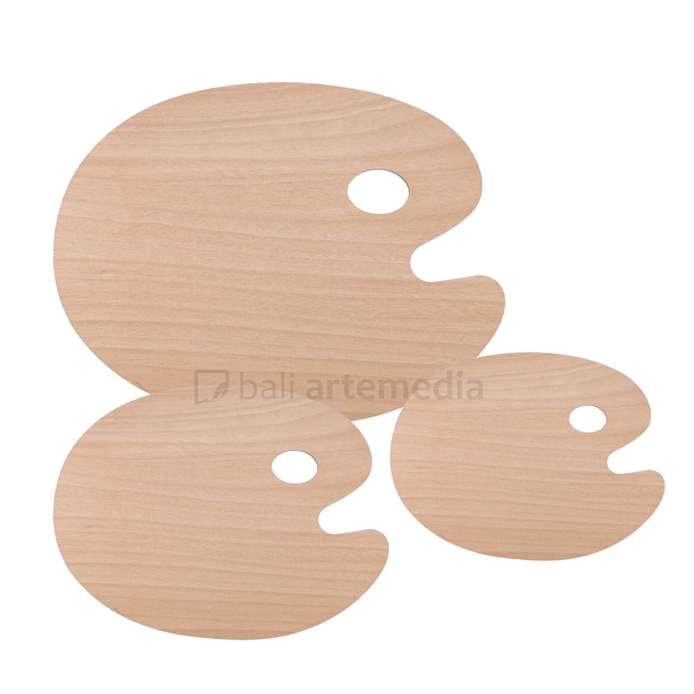 ART S88Y Wooden Painting PalettePalete lukis kayu
