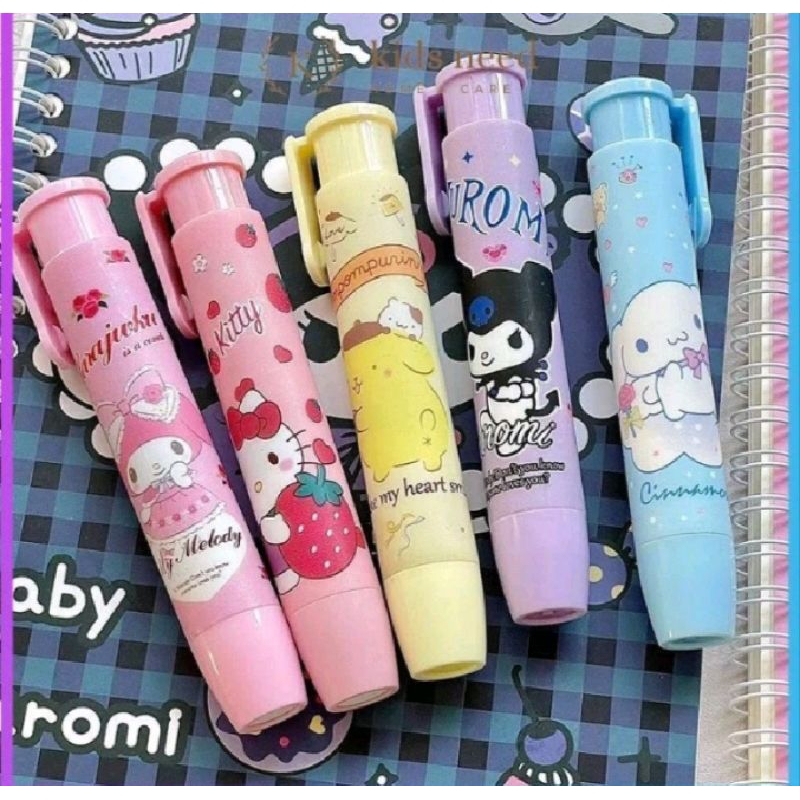 

Penghapus Mekanik Motif Karakter Sanrio Kuromi / My Melody Chinamonroll/ Penghapus Mekanik Sanrio