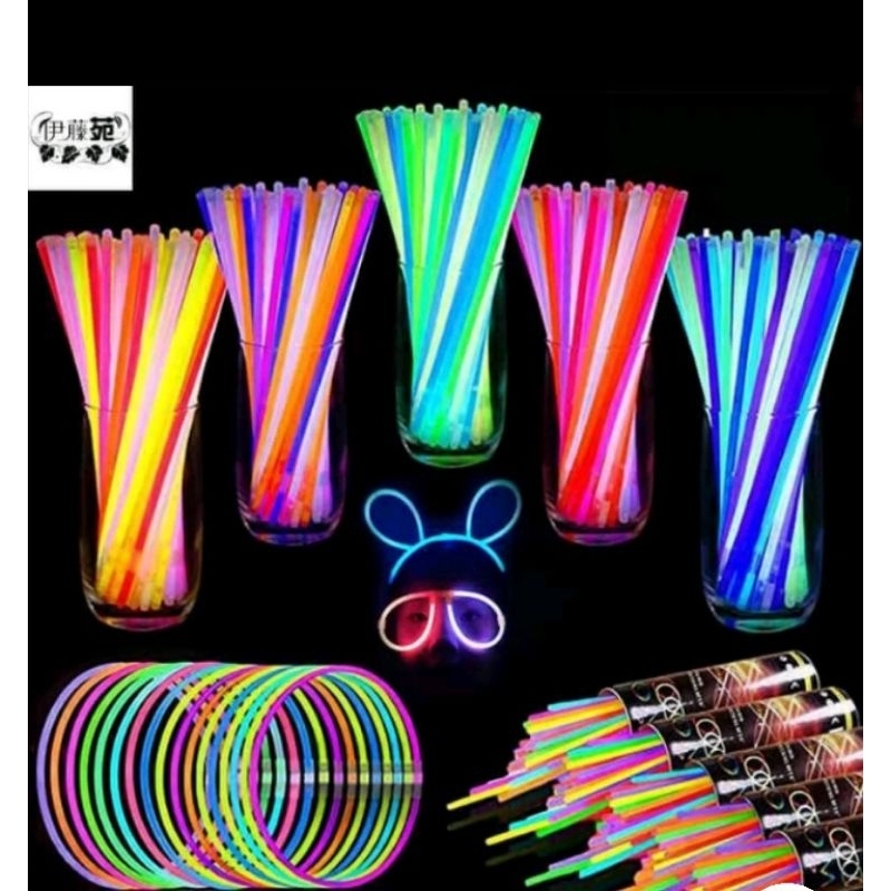 1pcs Glow stick light/Gelang stik Glow Fosfor neon