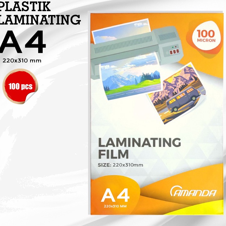 

KODE B6Z7 Plastik Laminating A4 Amanda 1 MICRON size 22 x 31 mm