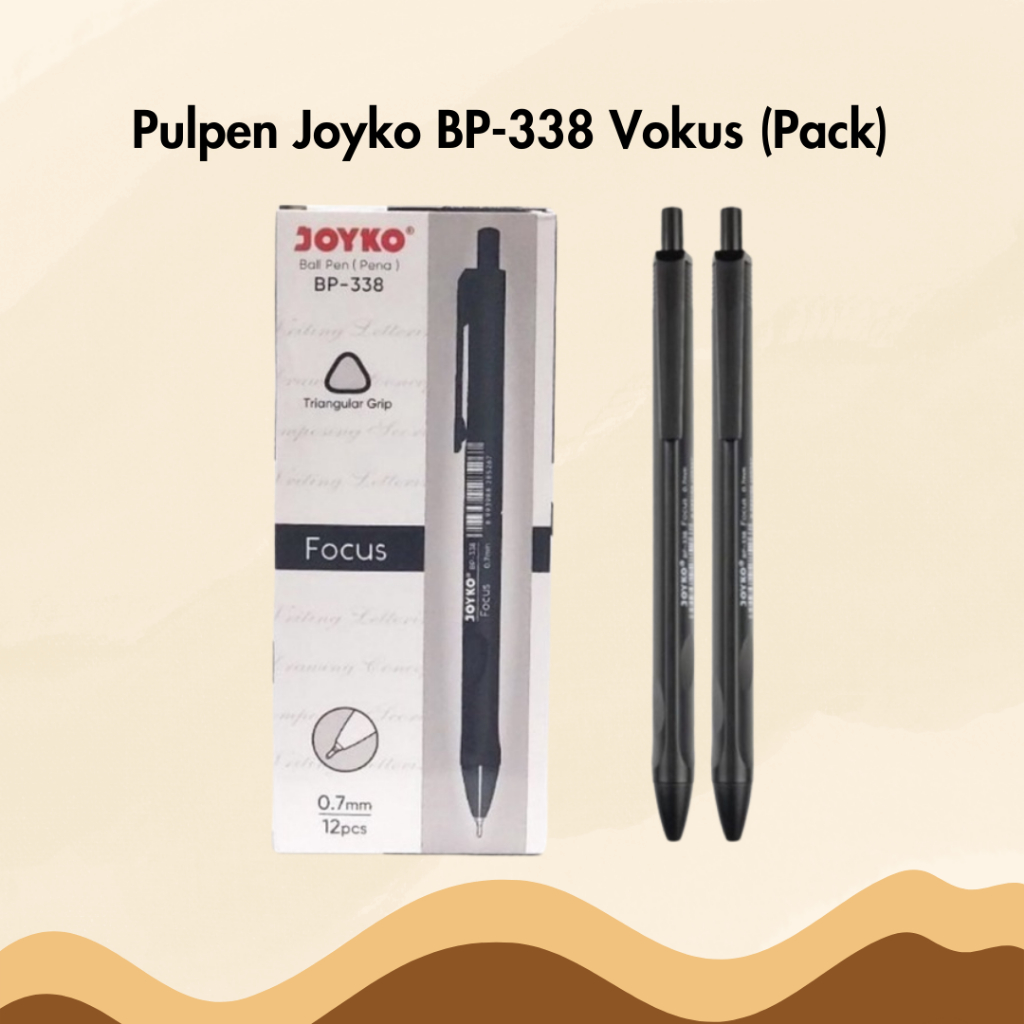 

Pulpen Joyko BP-338 Vokus 0.7 mm 1 Pack Isi 12 Bolpen Bolpoin Ballpoint Pena Pen