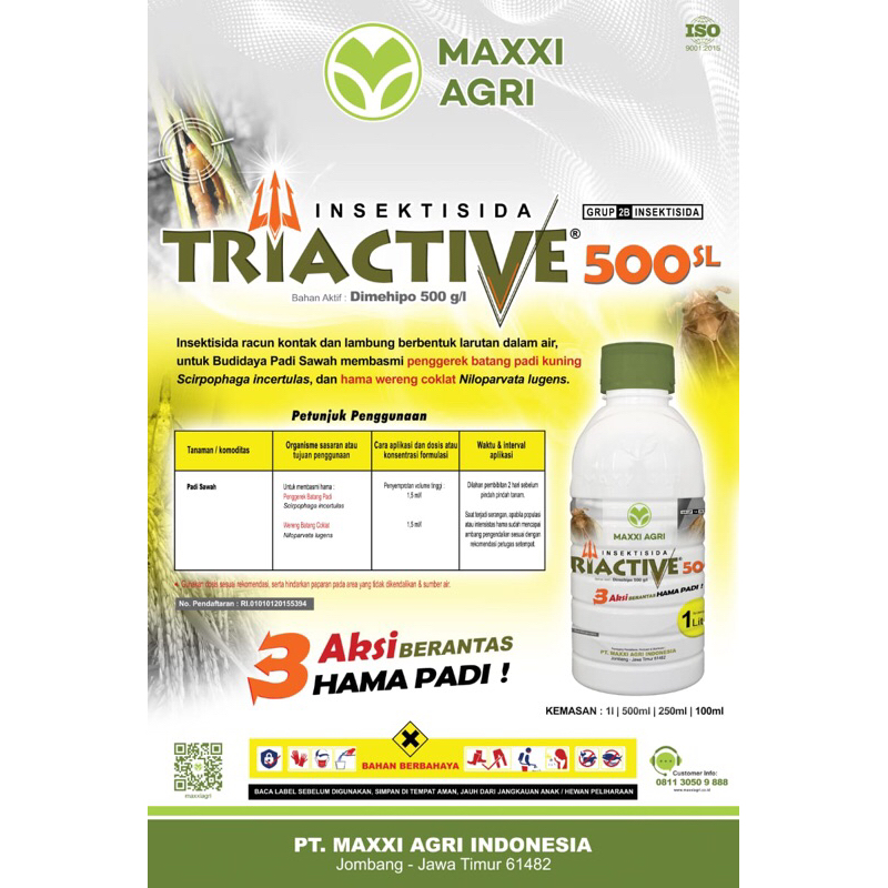 Triactive 500 SL Kemasan 500 ml Insektisida Dimehipo
