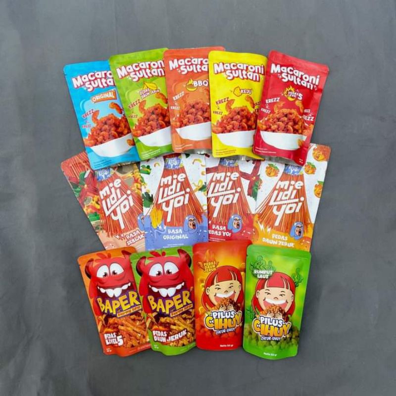 

Paket usaha 30pcs snack cekelin cemilan kekinian keluarga Indonesia