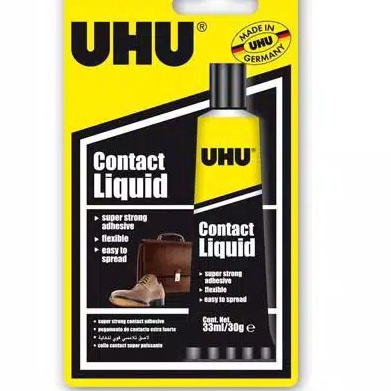 

ART G95H UHU Household Contact Liquid 33 ml Blister Lem Sepatu Lem Tas Lem Kulit Lem Karet