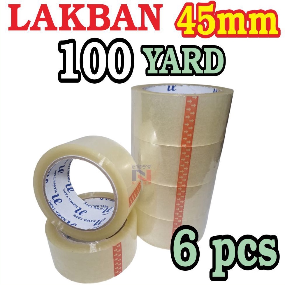 

ART F7W PROMO HEMAT HARGA 1 SLOP 6 PCSROLL LAKBAN BENING COKLAT 45mm X 1YARD KUALITAS TERBAIK