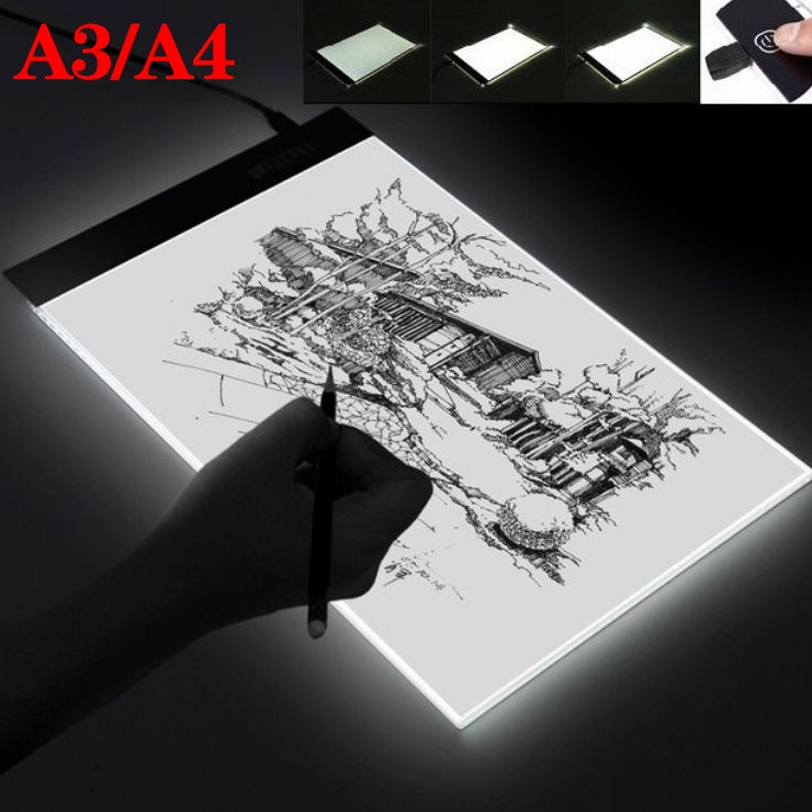 

ART O54Q A3A4 LED Drawing Tracing Board Stensil Board Papan Jiplak Gambar LED Anak Dewasa Copy Board Papan LED Light Pad Ultra Slim